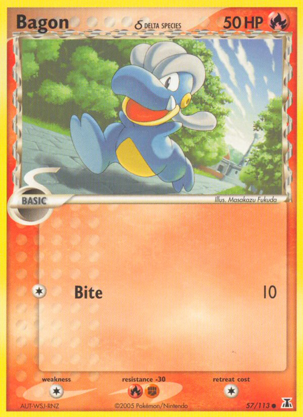 Bagon δ - Delta Species - #57 - Pokemon TCG card