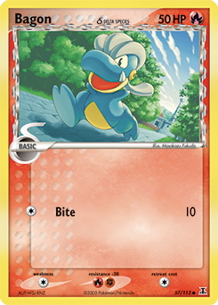 Bagon δ - Delta Species - #57 - Pokemon TCG card