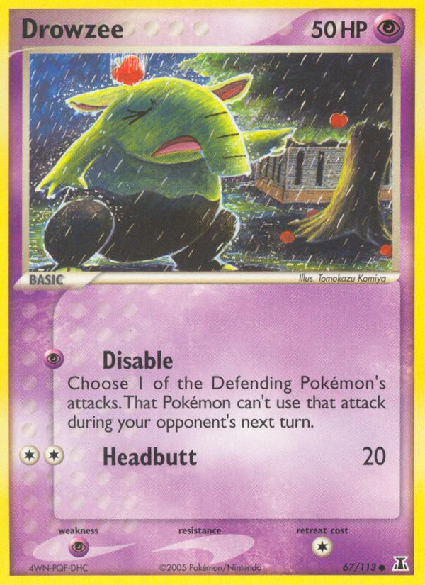 Drowzee - Delta Species - #67 - Pokemon TCG card