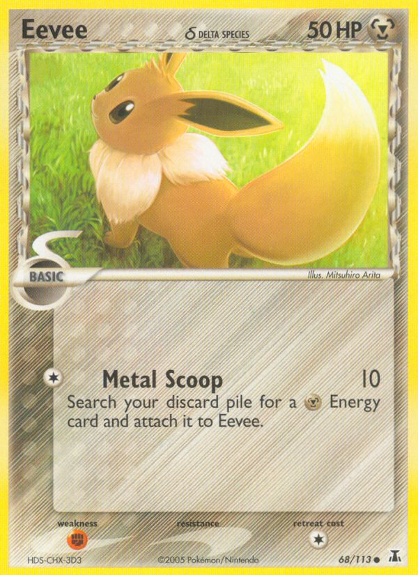 Eevee δ - Delta Species - #68 - Pokemon TCG card