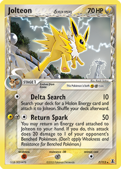 Jolteon δ #7 Jolteon δ - Delta Species - #7 - Pokemon TCG card