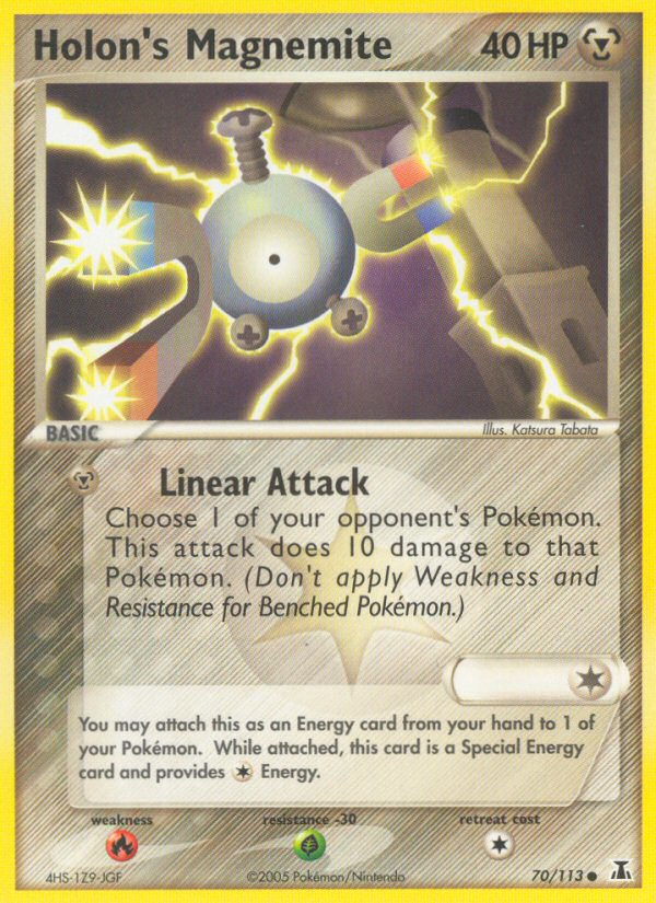 Holon's Magnemite - Delta Species - #70 - Pokemon TCG card