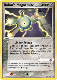 Holon's Magnemite #70 Holon's Magnemite - Delta Species - #70 - Pokemon TCG card