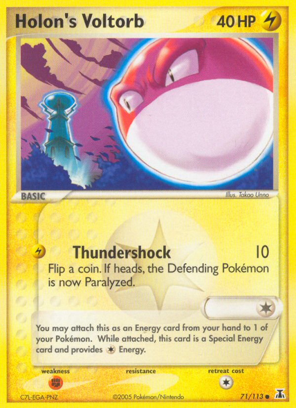 Holon's Voltorb - Delta Species - #71 - Pokemon TCG card