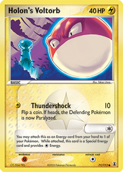 Holon's Voltorb - Delta Species - #71 - Pokemon TCG card