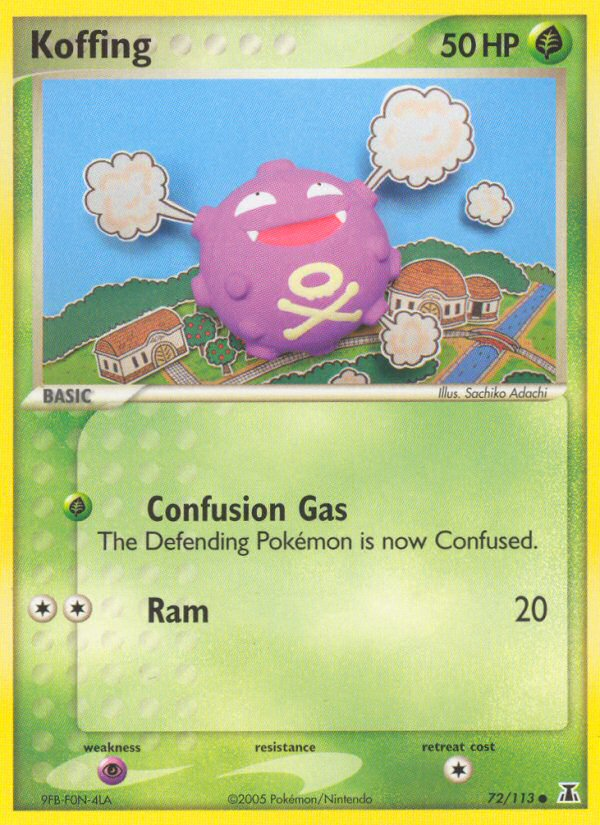 Koffing - Delta Species - #72 - Pokemon TCG card