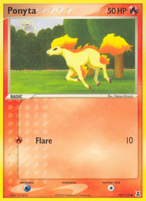 Ponyta - Delta Species - #78 - Pokemon TCG card