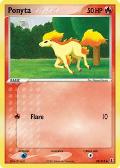 Ponyta - Delta Species - #78 - Pokemon TCG card