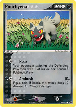 Poochyena #79 Poochyena - Delta Species - #79 - Pokemon TCG card