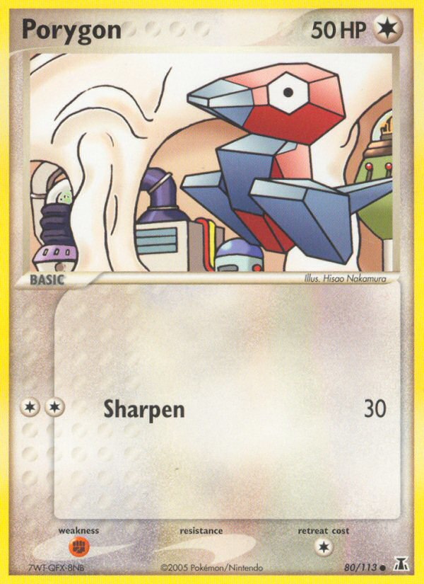Porygon - Delta Species - #80 - Pokemon TCG card