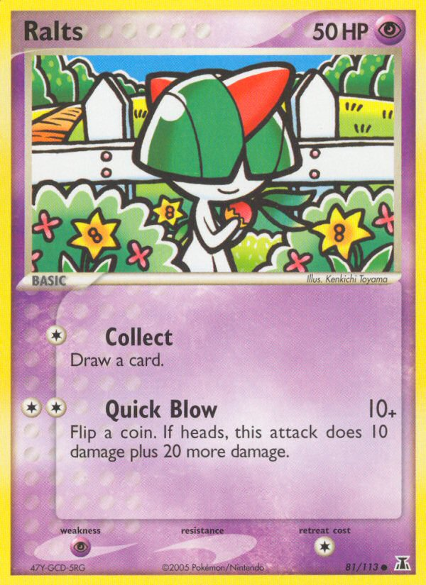 Ralts - Delta Species - #81 - Pokemon TCG card