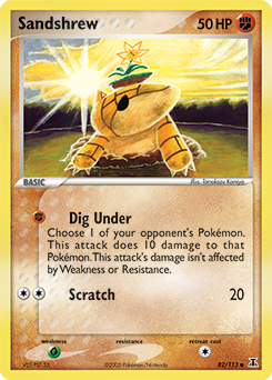 Sandshrew #82 Sandshrew - Delta Species - #82 - Pokemon TCG card