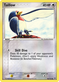 Taillow - Delta Species - #86 - Pokemon TCG card