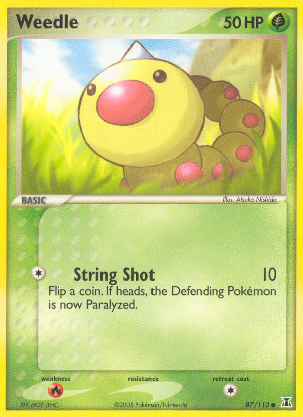 Weedle - Delta Species - #87 - Pokemon TCG card