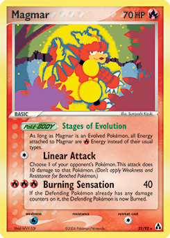 Magmar #21 Magmar - Legend Maker - #21 - Pokemon TCG card