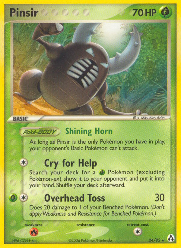 Pinsir - Legend Maker - #24 - Pokemon TCG card