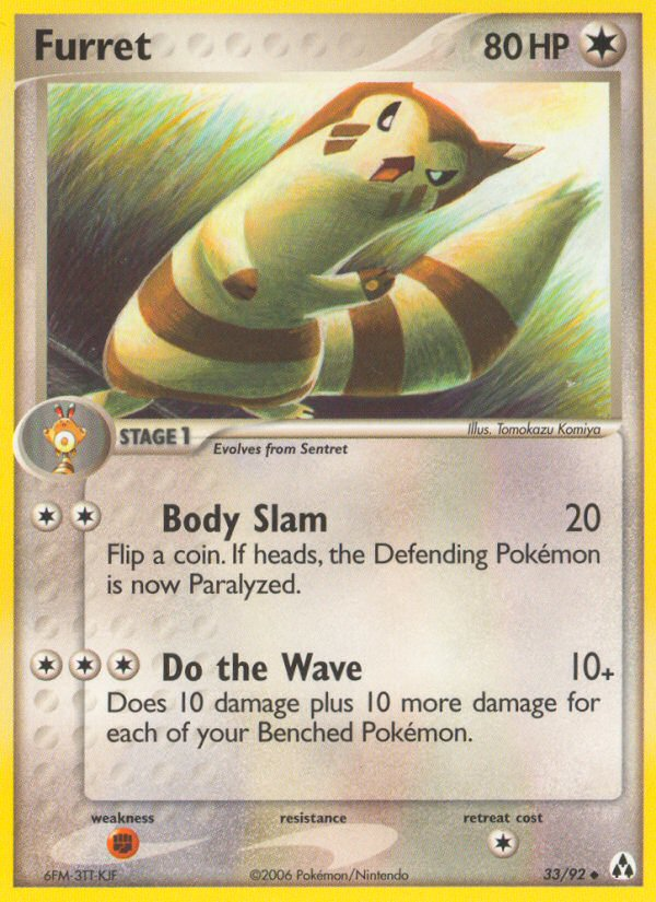 Furret - Legend Maker - #33 - Pokemon TCG card