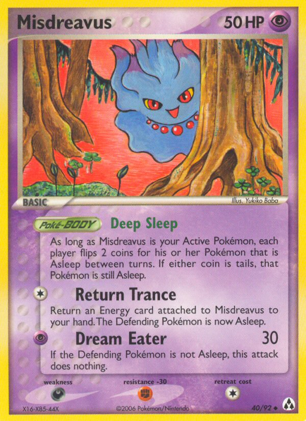 Misdreavus - Legend Maker - #40 - Pokemon TCG card