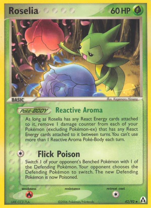 Roselia - Legend Maker - #42 - Pokemon TCG card