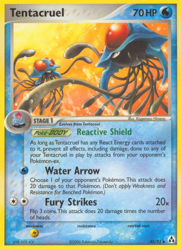 Tentacruel - Legend Maker - #45 - Pokemon TCG card