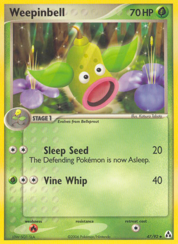 Weepinbell - Legend Maker - #47 - Pokemon TCG card