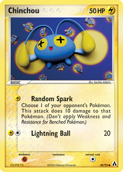 Chinchou #50 Chinchou - Legend Maker - #50 - Pokemon TCG card