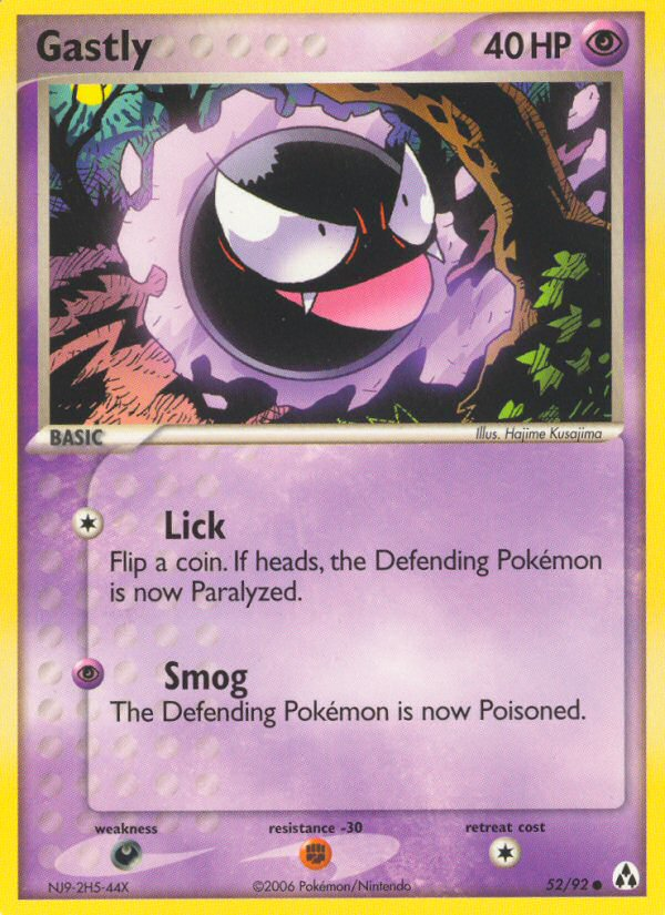 Gastly - Legend Maker - #52 - Pokemon TCG card