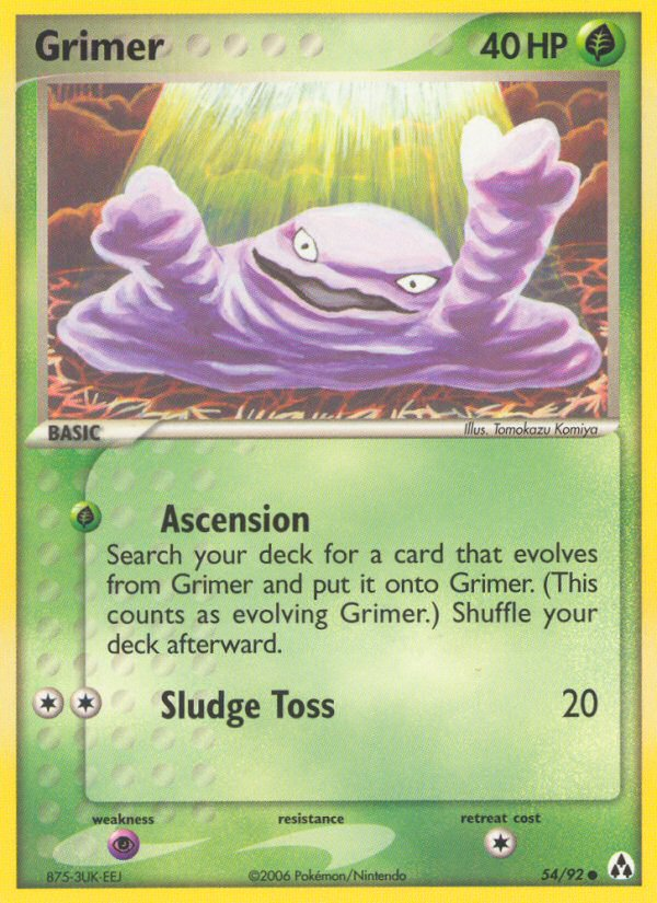 Grimer - Legend Maker - #54 - Pokemon TCG card
