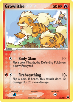 Growlithe - Legend Maker - #55 - Pokemon TCG card