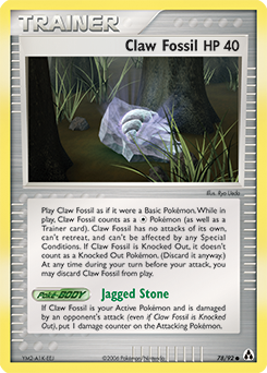 Claw Fossil - Legend Maker - #78 - Pokemon TCG card