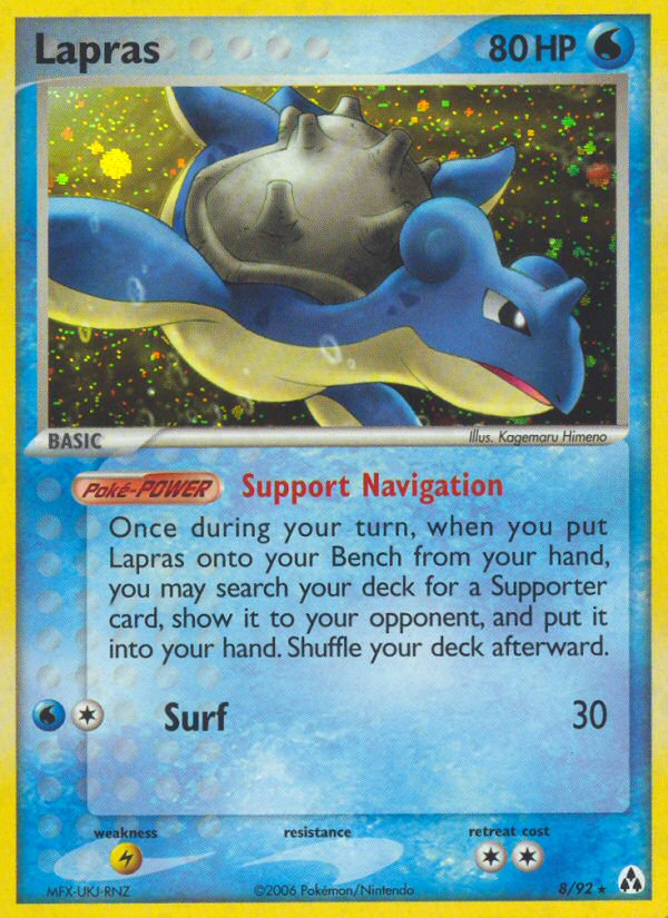 Lapras - Legend Maker - #8 - Pokemon TCG card