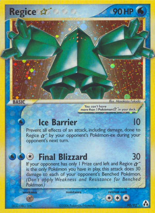 Regice ★ - Legend Maker - #90 - Pokemon TCG card