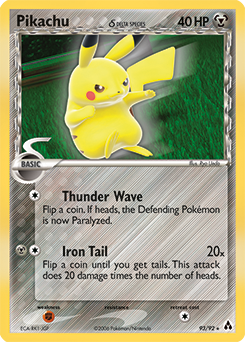 Pikachu δ #93 Pikachu δ - Legend Maker - #93 - Pokemon TCG card