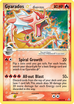 Gyarados ★ δ - Holon Phantoms - #102 - Pokemon TCG card