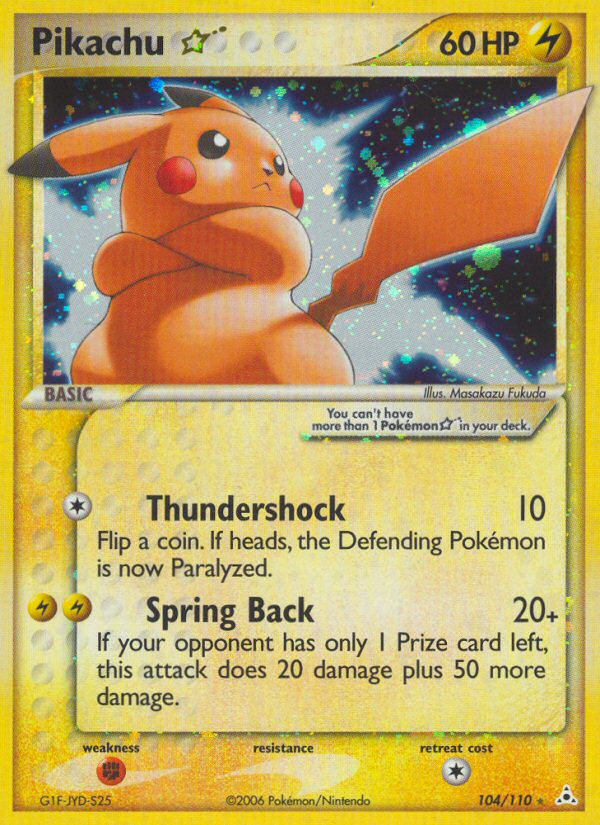 Pikachu ★ - Holon Phantoms - #104 - Pokemon TCG card