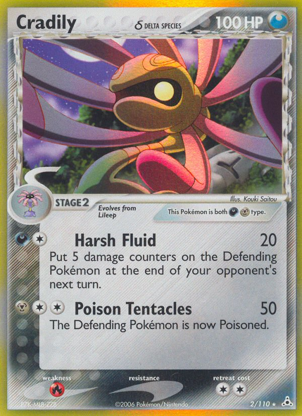 Cradily δ - Holon Phantoms - #2 - Pokemon TCG card