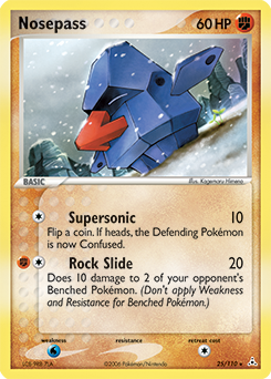 Nosepass #25 Nosepass - Holon Phantoms - #25 - Pokemon TCG card