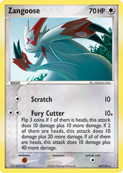 Zangoose #34 Zangoose - Holon Phantoms - #34 - Pokemon TCG card