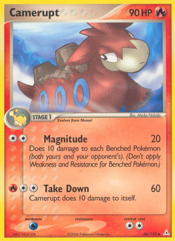 Camerupt - Holon Phantoms - #36 - Pokemon TCG card