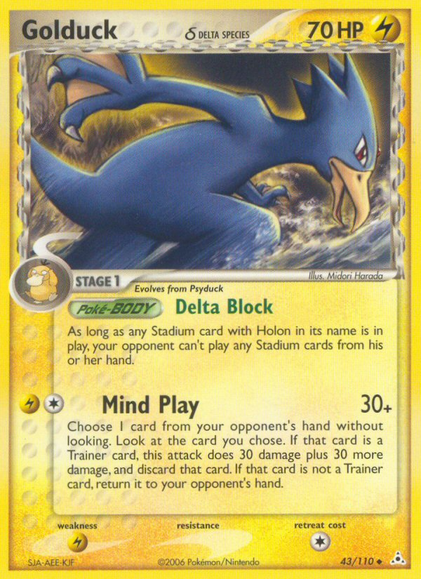 Golduck δ - Holon Phantoms - #43 - Pokemon TCG card