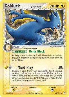 Golduck δ #43 Golduck δ - Holon Phantoms - #43 - Pokemon TCG card