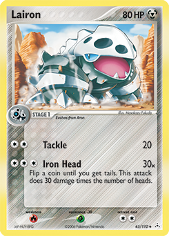 Lairon #45 Lairon - Holon Phantoms - #45 - Pokemon TCG card