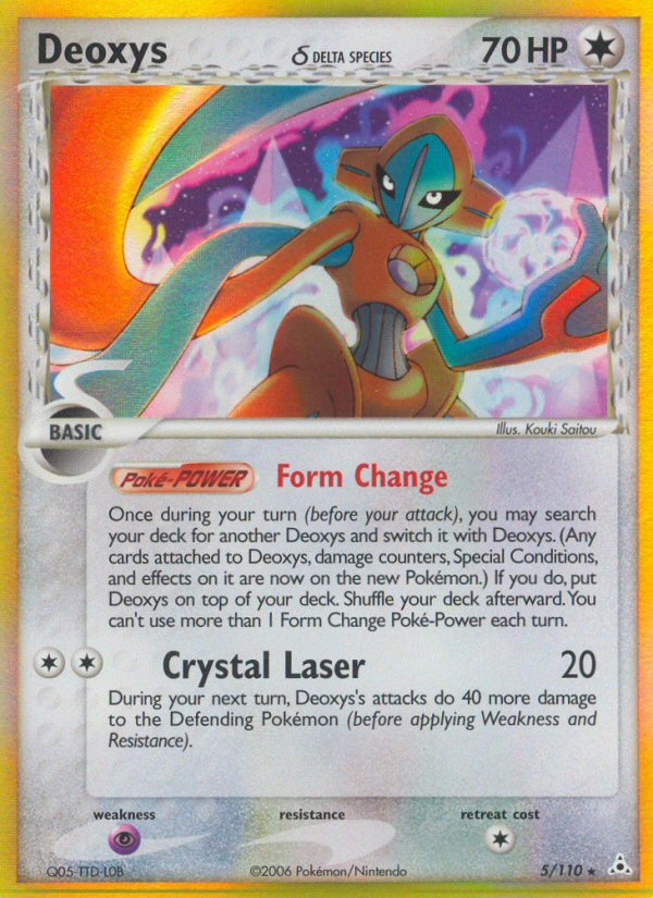Deoxys δ - Holon Phantoms - #5 - Pokemon TCG card