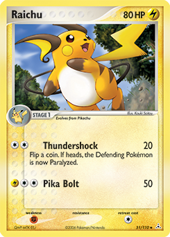 Raichu #51 Raichu - Holon Phantoms - #51 - Pokemon TCG card