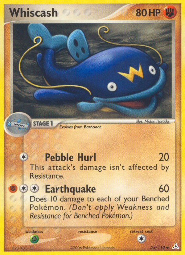 Whiscash - Holon Phantoms - #55 - Pokemon TCG card