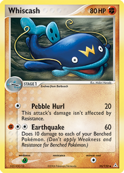 Whiscash - Holon Phantoms - #55 - Pokemon TCG card