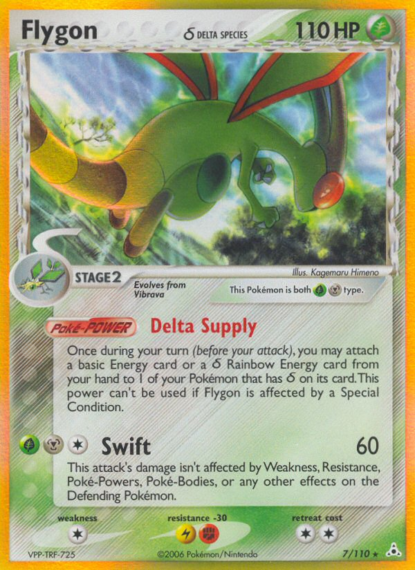 Flygon δ - Holon Phantoms - #7 - Pokemon TCG card