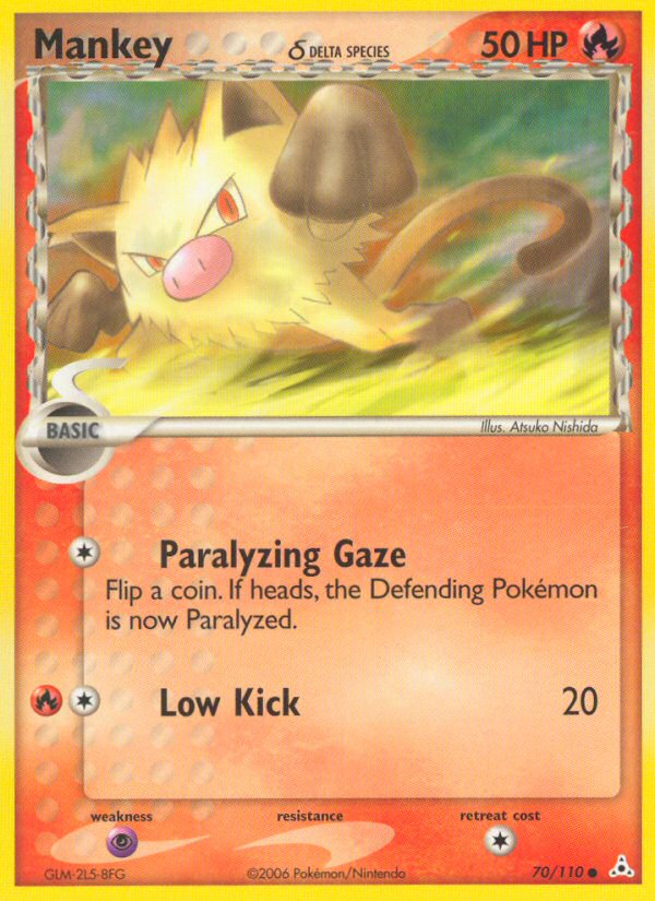 Mankey δ - Holon Phantoms - #70 - Pokemon TCG card