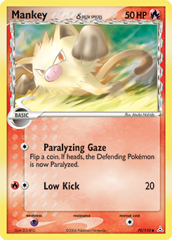 Mankey δ #70 Mankey δ - Holon Phantoms - #70 - Pokemon TCG card