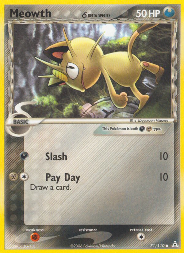 Meowth δ - Holon Phantoms - #71 - Pokemon TCG card